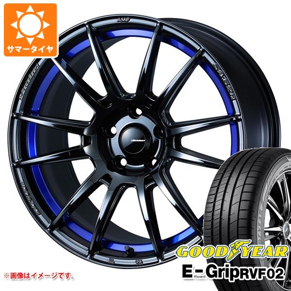 【タイヤ交換対象】サマータイヤ 215/45R17 91W XL グッドイヤー エフィシエントグリップ RVF02 ウェッズスポーツ SA-62R 7.5-17 タイヤホイール4本セット