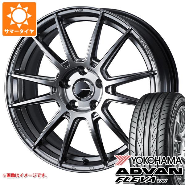 【タイヤ交換対象】2026年製 サマータイヤ 195/55R16 87V ヨコハマ アドバン フレバ V701 ウェッズスポーツ SA-62R 6.5-16 タイヤホイール4本セット｜タイヤ１番