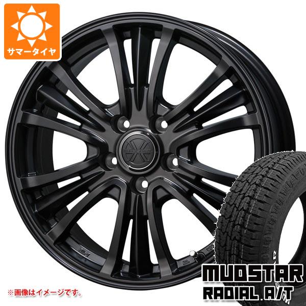 【タイヤ交換対象】T31エクストレイル用 サマータイヤ マッドスター ラジアル A/T 215/65R16C 109/107L ホワイトレター バザルト エックスタイプ2 7.0-16 タイヤホイール4本セット
