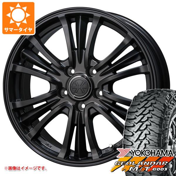 【タイヤ交換対象】デリカD5用 2026年製 サマータイヤ ヨコハマ ジオランダー M/T G003 LT225/75R16 115/112Q バザルト エックスタイプ2 7.0-16 タイヤホイール4本セット