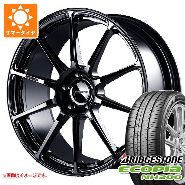 【タイヤ交換対象】サマータイヤ 225/45R18 95W XL ブリヂストン エコピア NH200 プロドライブ GC-0100 8.0-18 タイヤホイール4本セット