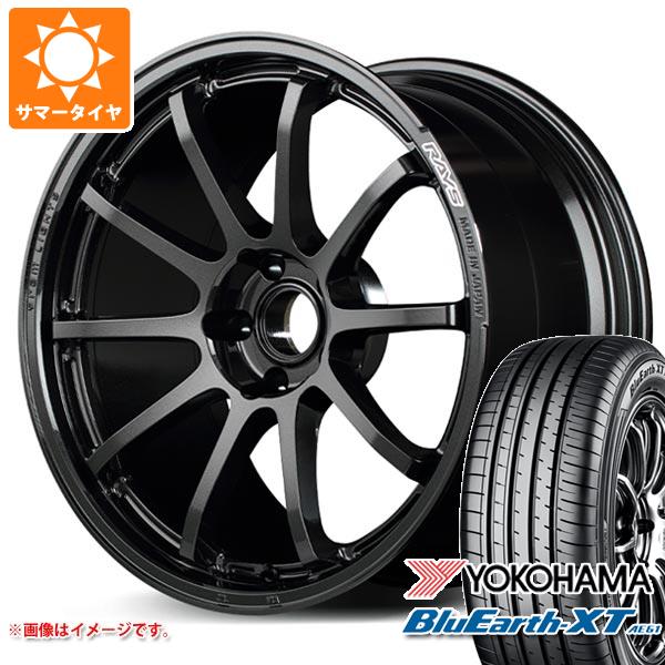 【タイヤ交換対象】サマータイヤ 215/55R18 99V XL ヨコハマ ブルーアースXT AE61 レイズ グラムライツ 57NR 7.5-18 タイヤホイール4本セット