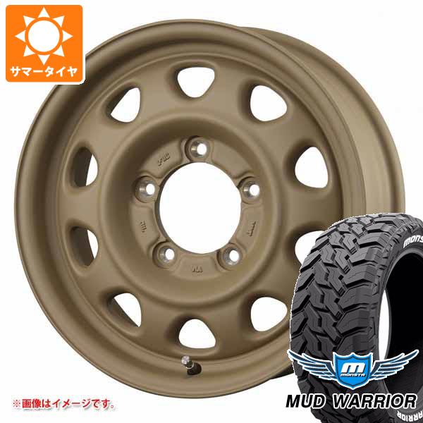 【タイヤ交換対象】ジムニー JB64W用 サマータイヤ モンスタ マッドウォーリアー LT215/70R16 107/105Q ホワイトレター ランドフット SWZ 5.5-16 タイヤホイール4本セット