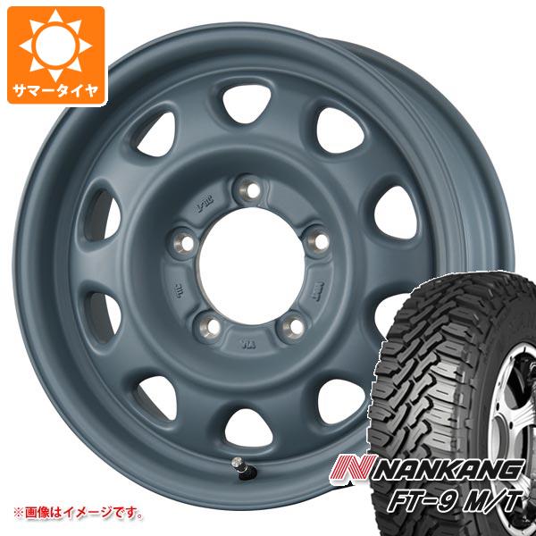 【タイヤ交換対象】5本セット ジムニー用 サマータイヤ ナンカン FT-9 M/T 175/80R16 91S ホワイトレター ランドフット SWZ 5.5-16 タイヤホイール5本セット