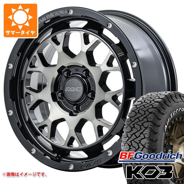 【タイヤ交換対象】5本セット ジープ ラングラー JK/JL系用 サマータイヤ BFグッドリッチ オールテレーンT/A KO3 LT265/70R17 118/115S ホワイトレター レイズ デイトナ M9+ タイヤホイール5本セット