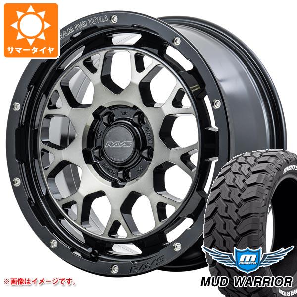 【タイヤ交換対象】5本セット ジープ ラングラー JK/JL系用 サマータイヤ モンスタ マッドウォーリアー LT265/70R17 121/118Q ホワイトレター レイズ デイトナ M9+ タイヤホイール5本セット 173,938円