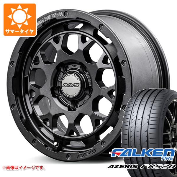 【タイヤ交換対象】サマータイヤ 235/55R18 104Y XL ファルケン アゼニス FK520L レイズ デイトナ M9+ スペックM 7.5-18 タイヤホイール4本セット