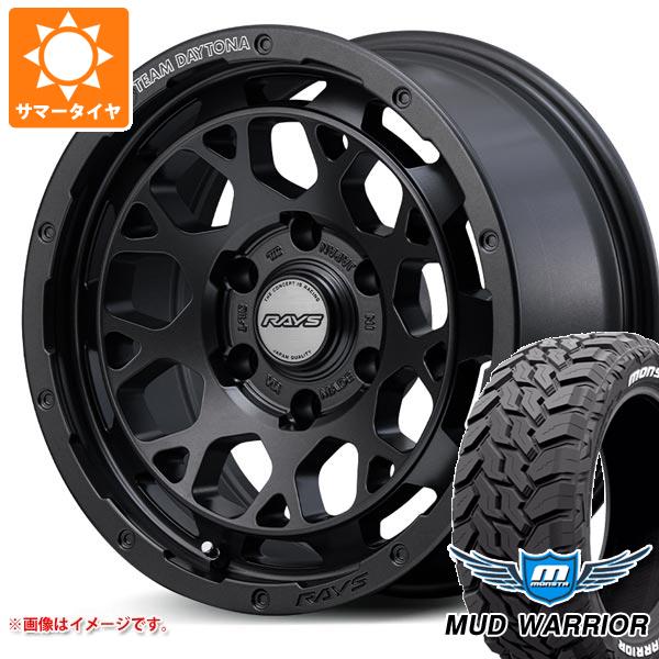 【タイヤ交換対象】FJクルーザー 10系用 サマータイヤ モンスタ マッドウォーリアー LT265/70R17 121/118Q ホワイトレター レイズ デイトナ M9+ スペックM 8.0-17 タイヤホイール4本セット|タイヤ1番