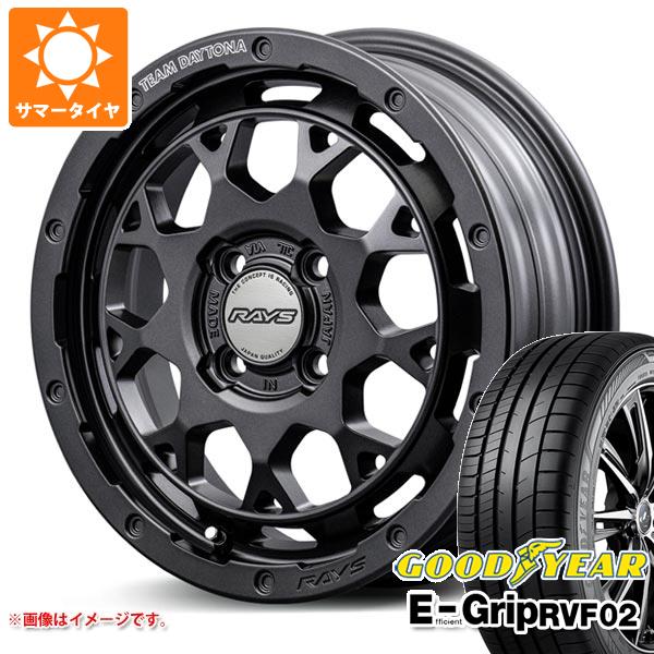 【タイヤ交換対象】サマータイヤ 165/55R15 75V グッドイヤー エフィシエントグリップ RVF02 レイズ デイトナ M9+ スペックM 5.0-15 タイヤホイール4本セット|タイヤ1番