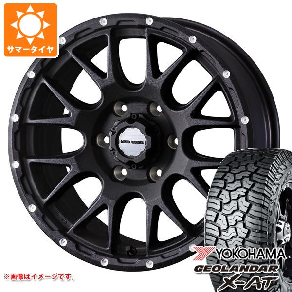 【タイヤ交換対象】トヨタ ランドクルーザー250用 サマータイヤ ヨコハマ ジオランダー X-AT G016 265/65R18 114T ブラックレター マッドヴァンス08 8.5-18 タイヤホイール4本セット