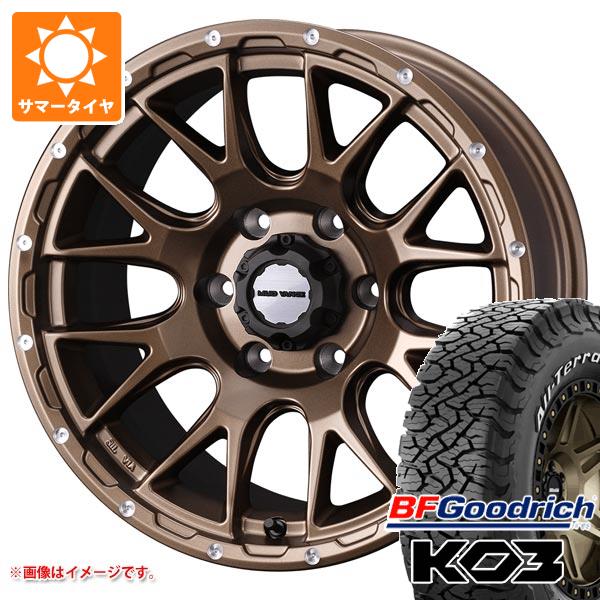 【タイヤ交換対象】トヨタ ランドクルーザー250用 サマータイヤ BFグッドリッチ オールテレーンT/A KO3 LT265/65R18 117/114S ホワイトレター マッドヴァンス08 8.5-18 タイヤホイール4本セット