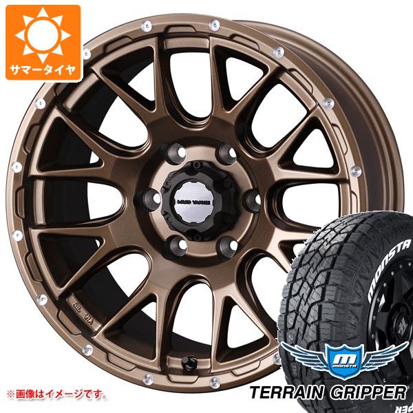 【タイヤ交換対象】5本セット FJクルーザー 10系用 サマータイヤ モンスタ テレーングリッパー 265/70R17 115T ホワイトレター マッドヴァンス08 8.0-17 タイヤホイール5本セット