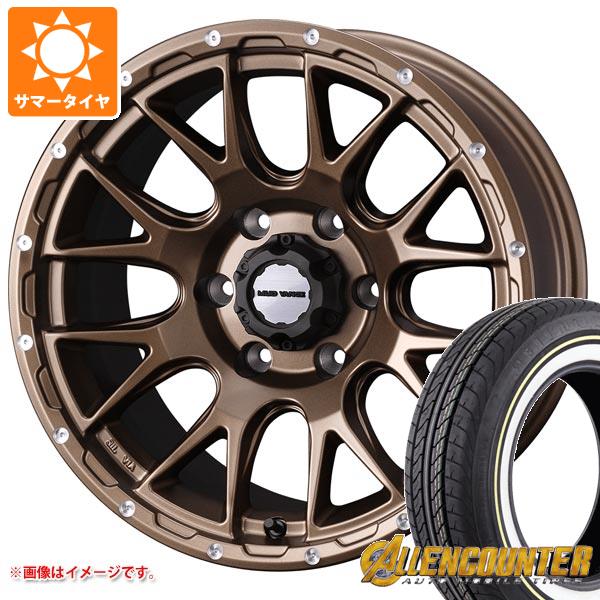 【タイヤ交換対象】ハイエース 200系用 サマータイヤ オーレンカウンター クラシックオーバル 215/65R16C 109/107T ホワイト/イエローリボン マッドヴァンス08 6.5-16 タイヤホイール4本セット