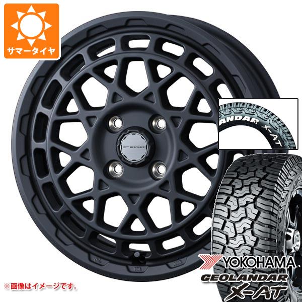 【タイヤ交換対象】ハイゼットトラック S500系用 2026年製 サマータイヤ ヨコハマ ジオランダー X-AT G016 175/80R14 99/98N LT ホワイトレター G016A マッドヴァンスX タイプM 4.5-14 タイヤホイール4本セット｜タイヤ１番
