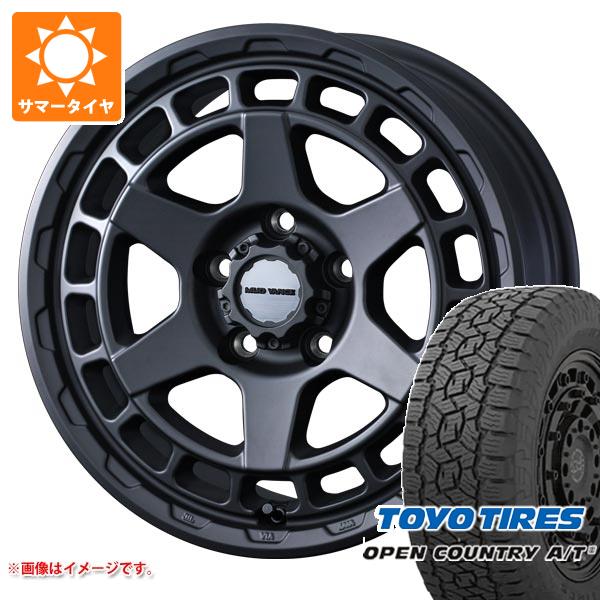【タイヤ交換対象】ミツビシ デリカD5用 サマータイヤ トーヨー オープンカントリー A/T3 235/70R16 106T ブラックレター マッドヴァンスX タイプS 7.0-16 タイヤホイール4本セット