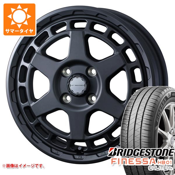 【タイヤ交換対象】ダイハツ ハイゼットカーゴ S320系用 2026年製 サマータイヤ ブリヂストン フィネッサ HB01 165/60R15 77H マッドヴァンスX タイプS 4.5-15 タイヤホイール4本セット｜タイヤ１番