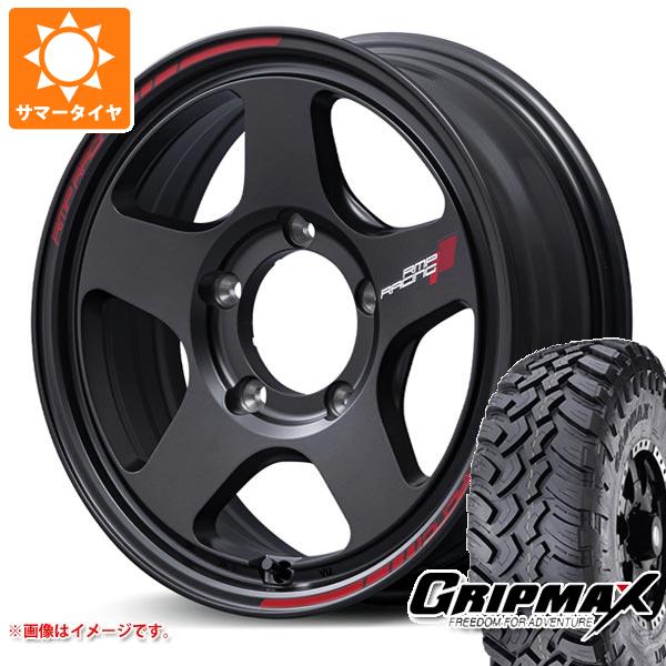 【タイヤ交換対象】5本セット ジムニー用 サマータイヤ グリップマックス マッドレイジ M/T 6.50R16 110/105Q ホワイトレター MID レーシング TR50 5.5-16 タイヤホイール5本セット