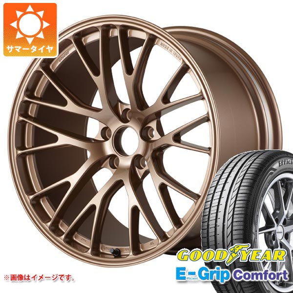 【タイヤ交換対象】サマータイヤ 215/45R17 91W XL グッドイヤー エフィシエントグリップコンフォート ポテンザ RW007 GR86/BRZ用 7.5-17 タイヤホイール4本セット｜タイヤ１番
