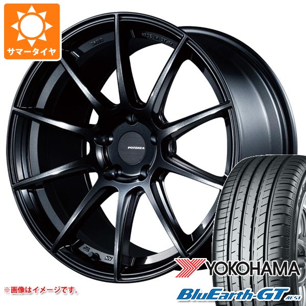 【タイヤ交換対象】サマータイヤ 215/45R17 91W XL ヨコハマ ブルーアースGT AE51 ポテンザ SW010 GR86/BRZ用 7.5-17 タイヤホイール4本セット