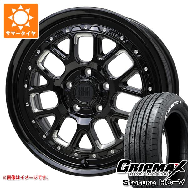 【タイヤ交換対象】T31エクストレイル用 サマータイヤ グリップマックス スタチャー HC-V 215/65R16C 109/107S ホワイトレター バークレイハードロック ヒューロン 7.0-16 タイヤホイール4本セット 87,175円