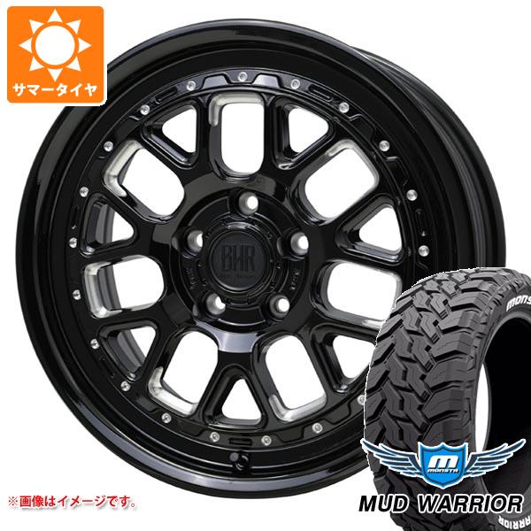 【タイヤ交換対象】デリカD5用 サマータイヤ モンスタ マッドウォーリアー LT215/70R16 107/105Q ホワイトレター バークレイハードロック ヒューロン 7.0-16 タイヤホイール4本セット