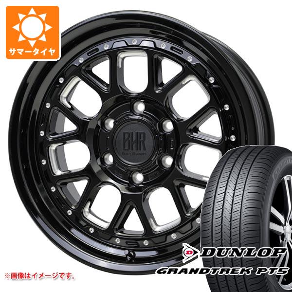 【タイヤ交換対象】5本セット FJクルーザー 10系用 サマータイヤ ダンロップ グラントレック PT5 265/70R17 115S バークレイハードロック ヒューロン 8.0-17 タイヤホイール5本セット|タイヤ1番