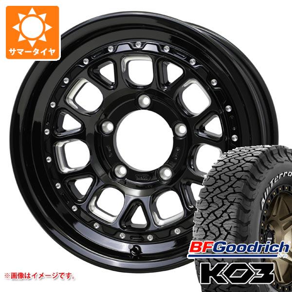 【タイヤ交換対象】ジムニー JB64W用 2026年製 サマータイヤ BFグッドリッチ オールテレーンT/A KO3 LT215/70R16 100/97S ホワイトレター バークレイハードロック ヒューロン 5.5-16 タイヤホイール4本セット|タイヤ1番