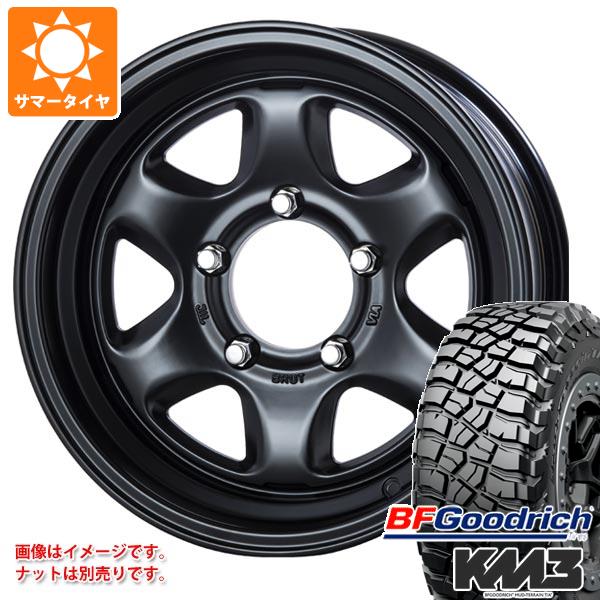 【タイヤ交換対象】スズキ ジムニーノマド JC74W用 サマータイヤ BFグッドリッチ マッドテレーンT/A KM3 LT225/75R16 115/112Q ブルート BR-44 6.5-16 タイヤホイール4本セット