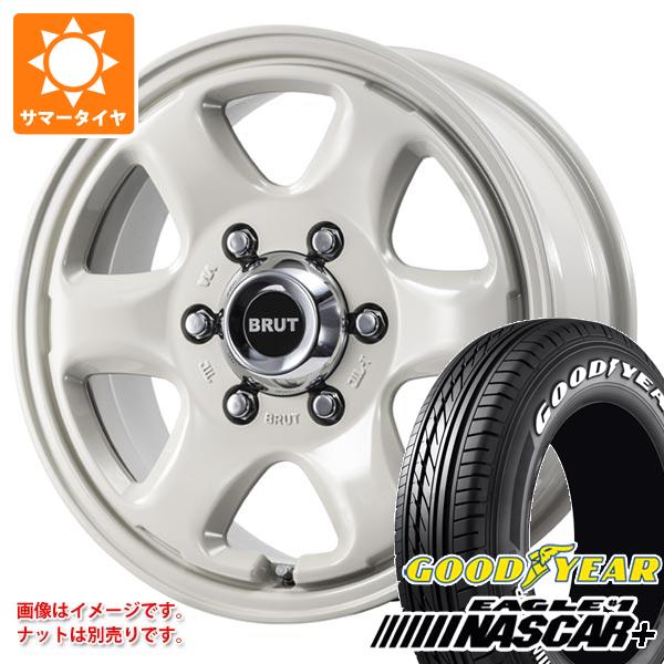 【タイヤ交換対象】ハイエース 200系用 2026年製 サマータイヤ グッドイヤー イーグル ＃1 ナスカープラス 215/65R16C 109/107R ホワイトレター ブルート BR-44 6.5-16 タイヤホイール4本セット｜タイヤ１番 108,241円