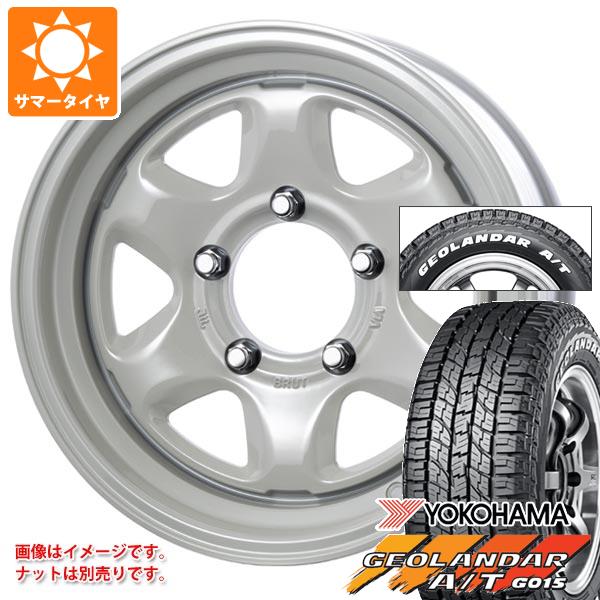 【タイヤ交換対象】5本セット ジムニーシエラ JB74W用 2026年製 サマータイヤ ヨコハマ ジオランダー A/T G015 185/85R16 105/103N LT ホワイトレター ブルート BR-44 6.5-16 タイヤホイール5本セット｜タイヤ１番