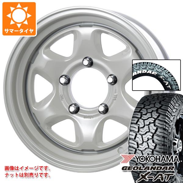 【タイヤ交換対象】スズキ ジムニーシエラ JB74W用 2026年製 サマータイヤ ヨコハマ ジオランダー X-AT G016 225/70R16 103S ホワイトレター ブルート BR-44 6.5-16 タイヤホイール4本セット｜タイヤ１番