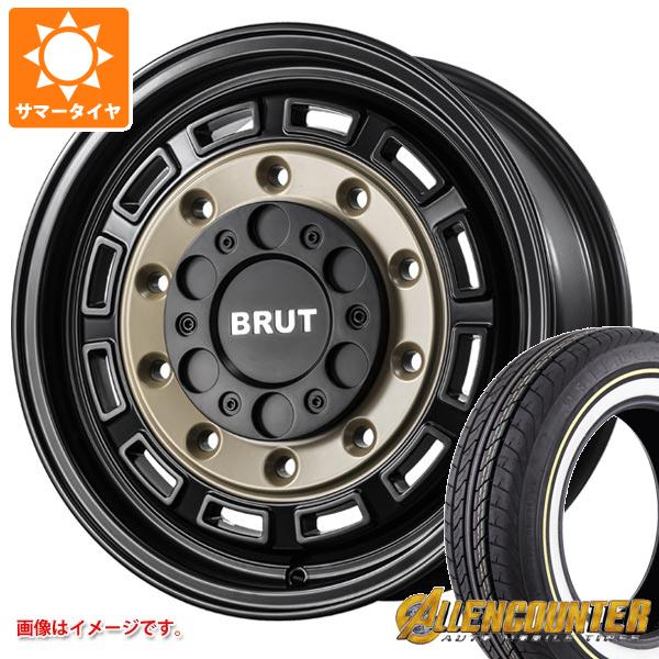 【タイヤ交換対象】ハイエース 200系用 サマータイヤ オーレンカウンター クラシックオーバル 215/65R16C 109/107T ホワイト/イエローリボン ブルート BR-70 6.5-16 タイヤホイール4本セット