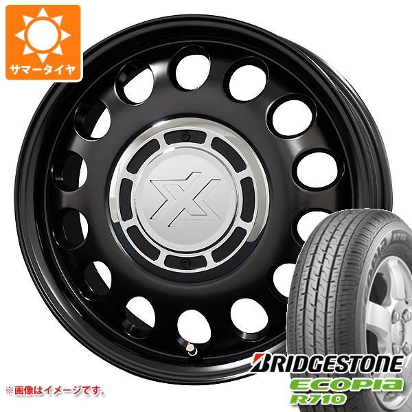 【タイヤ交換対象】NV200バネット M20用 サマータイヤ ブリヂストン エコピア R710 175/80R14 99/98N (175R14 8PR相当) コスミック クロスブラッド スティール 5.0-14 タイヤホイール4本セット|タイヤ1番