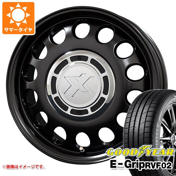【タイヤ交換対象】サマータイヤ 185/65R15 88H グッドイヤー エフィシエントグリップ RVF02 コスミック クロスブラッド スティール 6.0-15 タイヤホイール4本セット