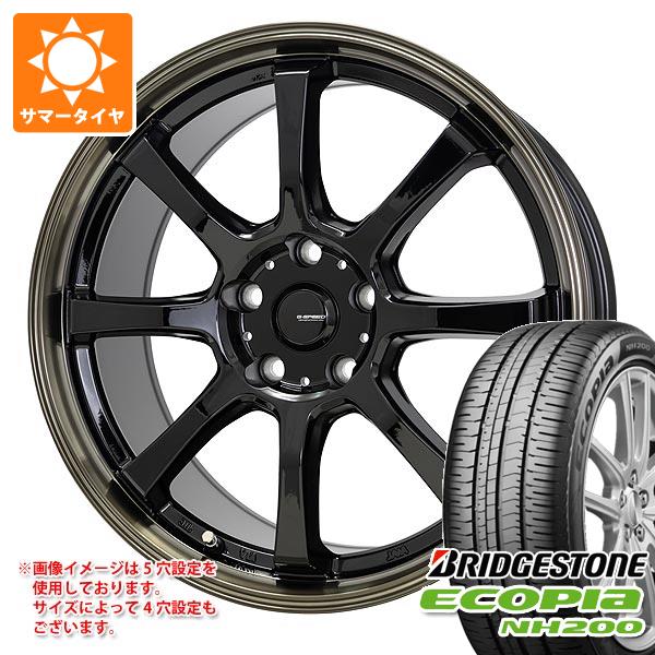 【タイヤ交換対象】サマータイヤ 215/45R18 93W XL ブリヂストン エコピア NH200 ジースピード P-08 7.0-18 タイヤホイール4本セット|タイヤ1番