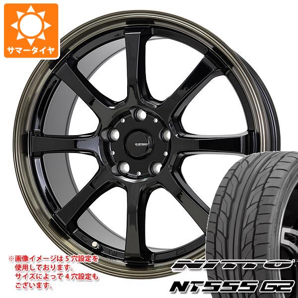 【タイヤ交換対象】サマータイヤ 235/50R18 101Y XL ニットー NT555 G2 ジースピード P-08 8.0-18 タイヤホイール4本セット
