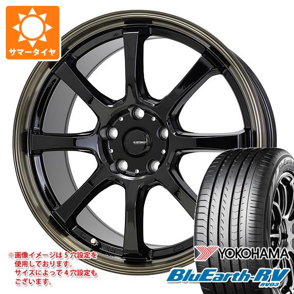 【タイヤ交換対象】サマータイヤ 225/50R18 95V ヨコハマ ブルーアースRV RV03 ジースピード P-08 7.0-18 タイヤホイール4本セット｜タイヤ１番