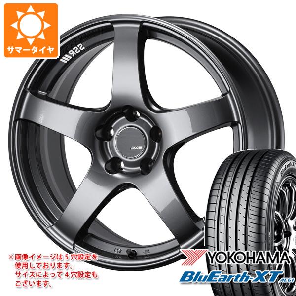 【タイヤ交換対象】サマータイヤ 195/60R17 90H ヨコハマ ブルーアースXT AE61 SSR GTV01 7.0-17 タイヤホイール4本セット