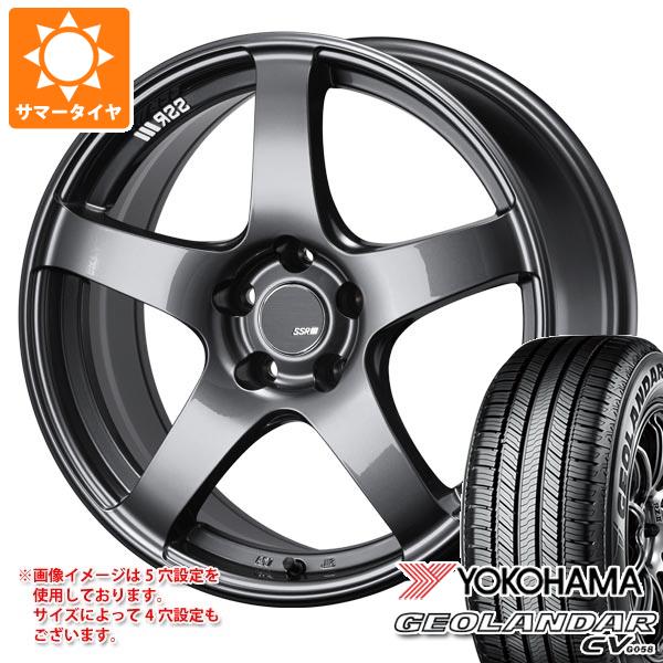 【タイヤ交換対象】サマータイヤ 215/55R17 94V ヨコハマ ジオランダー CV G058 SSR GTV01 7.0-17 タイヤホイール4本セット