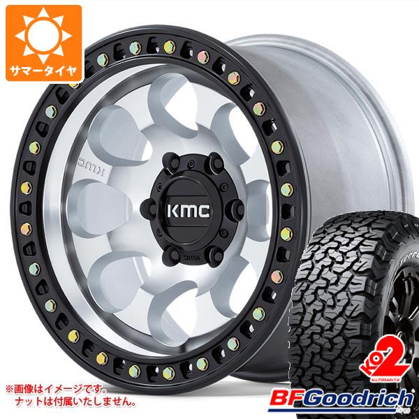 【タイヤ交換対象】5本セット ジープ ラングラー JK/JL系用 サマータイヤ BFグッドリッチ オールテレーンT/A KO2 35x12.50R17LT 121R ホワイトレター KMC KM550 ライオト SBL タイヤホイール5本セット|タイヤ1番