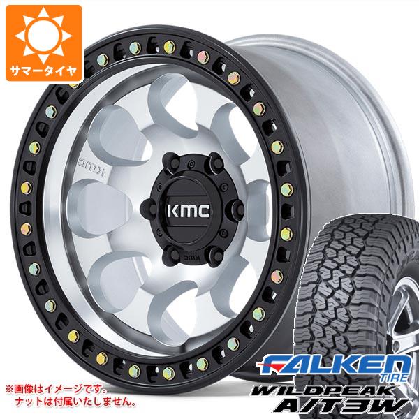 【タイヤ交換対象】FJクルーザー 10系用 サマータイヤ ファルケン ワイルドピーク A/T3W LT285/70R17 116Q KMC KM550 ライオト SBL 8.5-17 タイヤホイール4本セット 330,200円