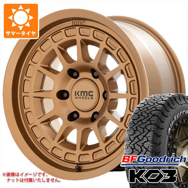 【タイヤ交換対象】5本セット FJクルーザー 10系用 2026年製 サマータイヤ BFグッドリッチ オールテレーンT/A KO3 LT265/70R17 118/115S ホワイトレター KMC KM719 キャニオン 8.0-17 タイヤホイール5本セット|タイヤ1番