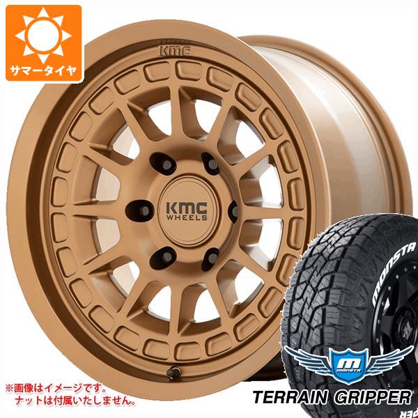 【タイヤ交換対象】ハイラックス 120系用 サマータイヤ モンスタ テレーングリッパー 265/65R17 116T XL ホワイトレター KMC KM719 キャニオン 8.0-17 タイヤホイール4本セット 115,200円