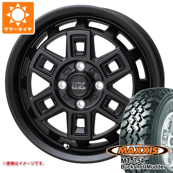 【タイヤ交換対象】2026年製 サマータイヤ 195R14 106/104R 8PR マキシス MT-754 バックショットマッダー アウトラインホワイトレター マッドクロス アイヴァー 4.5-14 タイヤホイール4本セット|タイヤ1番