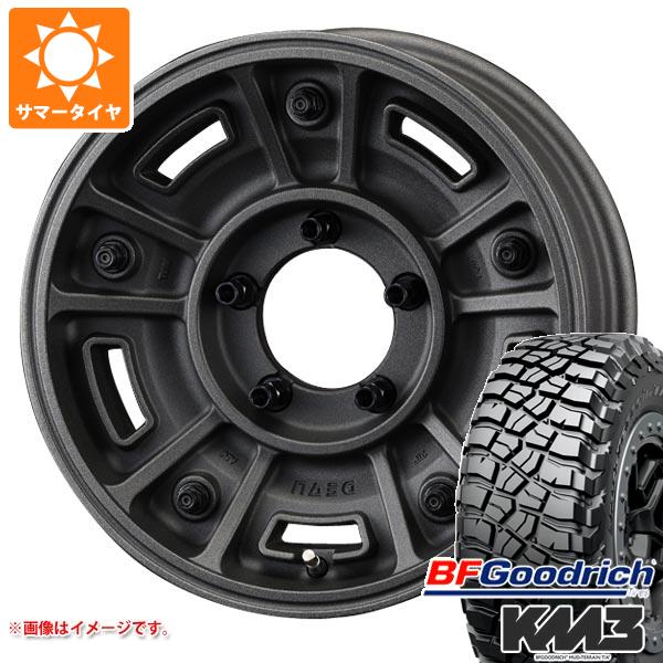 【タイヤ交換対象】5本セット スズキ ジムニーノマド JC74W用 サマータイヤ BFグッドリッチ マッドテレーンT/A KM3 LT225/75R16 115/112Q クリムソン ディーン BJ メキシカン 6.0-16 タイヤホイール5本セット