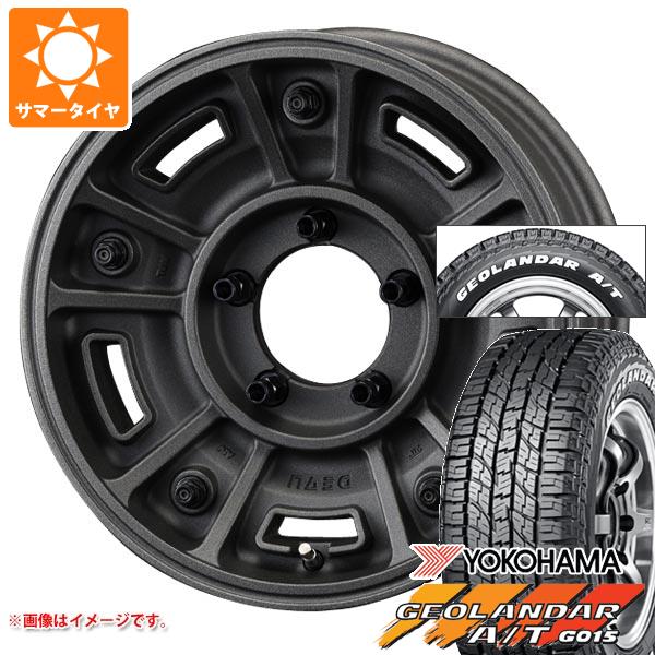 【タイヤ交換対象】5本セット スズキ ジムニーノマド JC74W用 サマータイヤ ヨコハマ ジオランダー A/T G015 185/85R16 105/103N LT ホワイトレター クリムソン ディーン BJ メキシカン 6.0-16 タイヤホイール5本セット