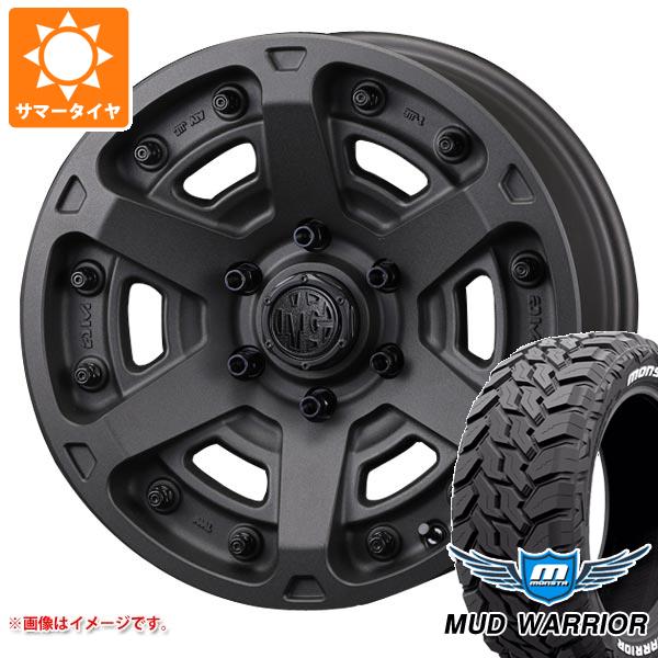 【タイヤ交換対象】サマータイヤ 265/70R17 121/118Q モンスタ マッドウォーリアー ホワイトレター クリムソン MG アーマー FF 8.0-17 タイヤホイール4本セット|タイヤ1番