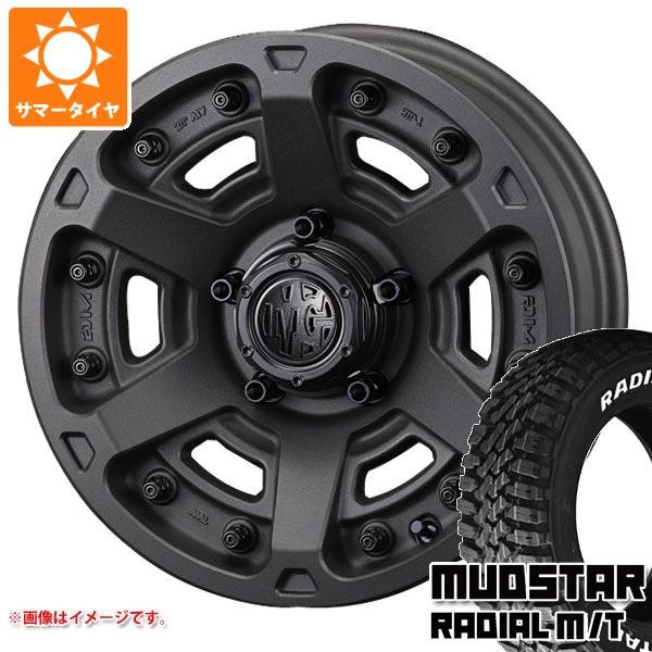 【タイヤ交換対象】5本セット ジムニーシエラ JB74W用 サマータイヤ マッドスター ラジアル M/T 215/70R16 100T ホワイトレター クリムソン MG アーマー FF 6.0-16 タイヤホイール5本セット|タイヤ1番