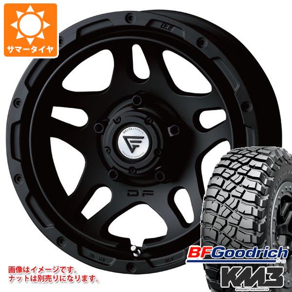 【タイヤ交換対象】5本セット スズキ ジムニーノマド JC74W用 サマータイヤ BFグッドリッチ マッドテレーンT/A KM3 LT225/75R16 115/112Q デルタフォース オーバーランダー 6.0-16 タイヤホイール5本セット
