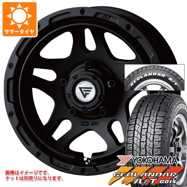 【タイヤ交換対象】5本セット スズキ ジムニーノマド JC74W用 サマータイヤ ヨコハマ ジオランダー A/T G015 185/85R16 105/103N LT ホワイトレター デルタフォース オーバーランダー 6.0-16 タイヤホイール5本セット